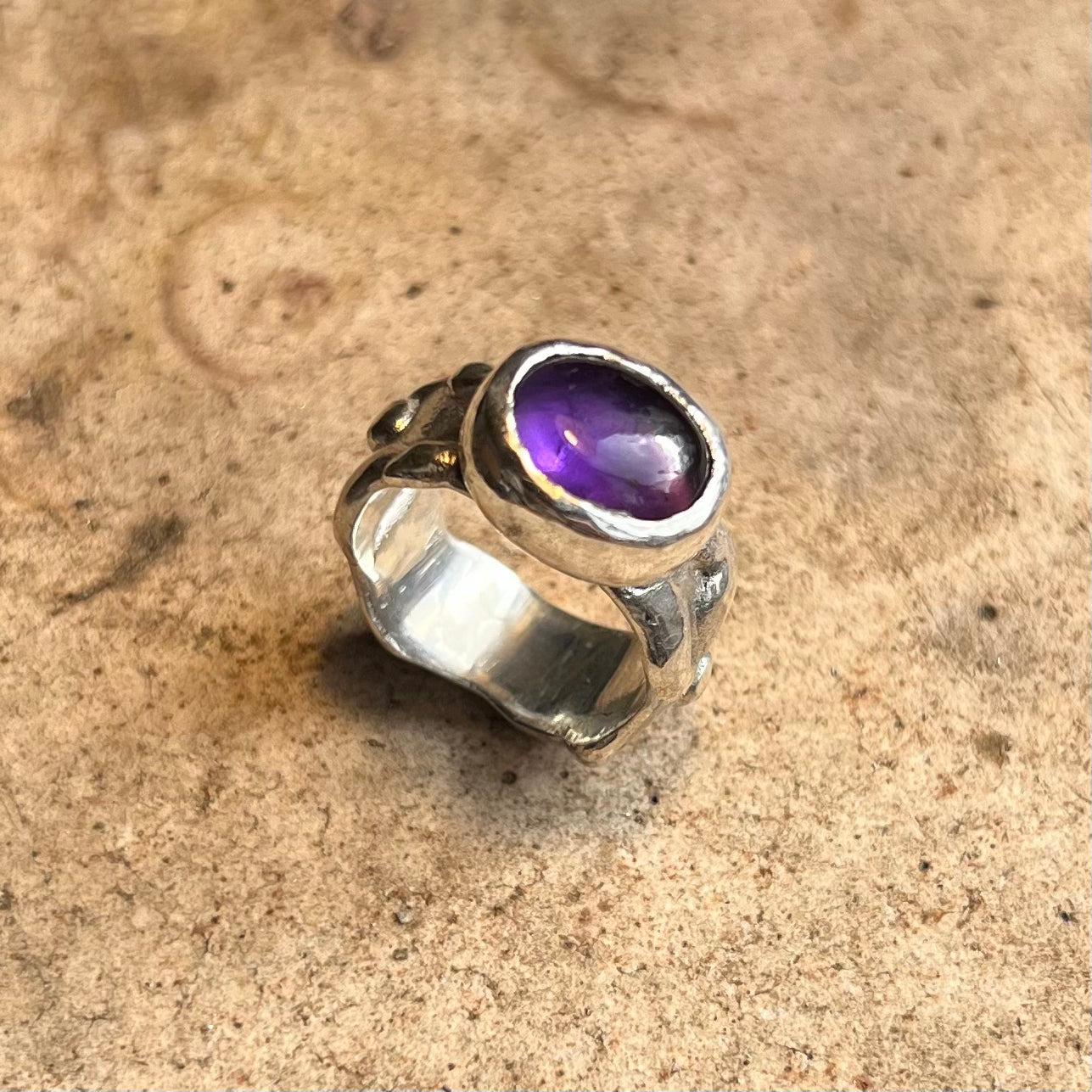 anillo PUNTOS + AMATISTA