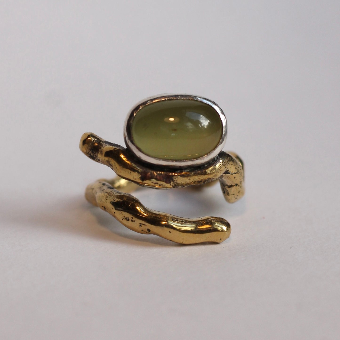 anillo BUTIÁ + AGUAMARINA